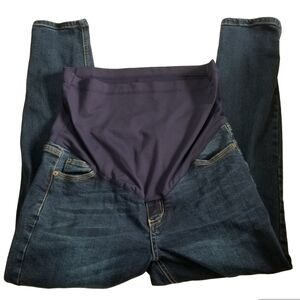 Pinkblush Cropped Blue Maternity Jeans Size 30  Inseam 25